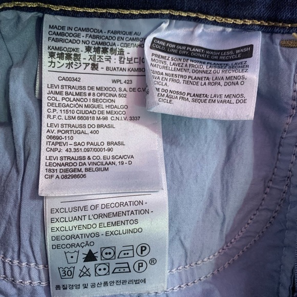 Levi Blue skinny Jeans- Size 27 - Picture 9 of 9